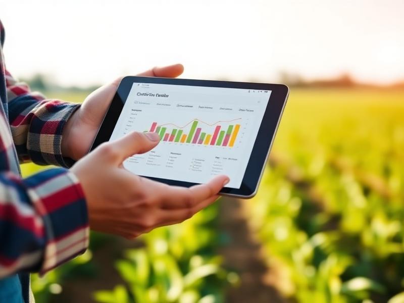 Farmer using digital compliance tools